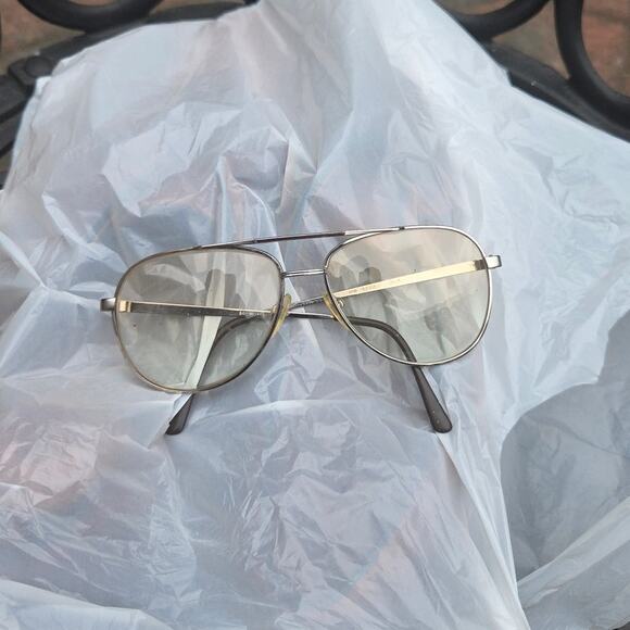 80s vintage aviator style eyeglass frames - Picture 2 of 9